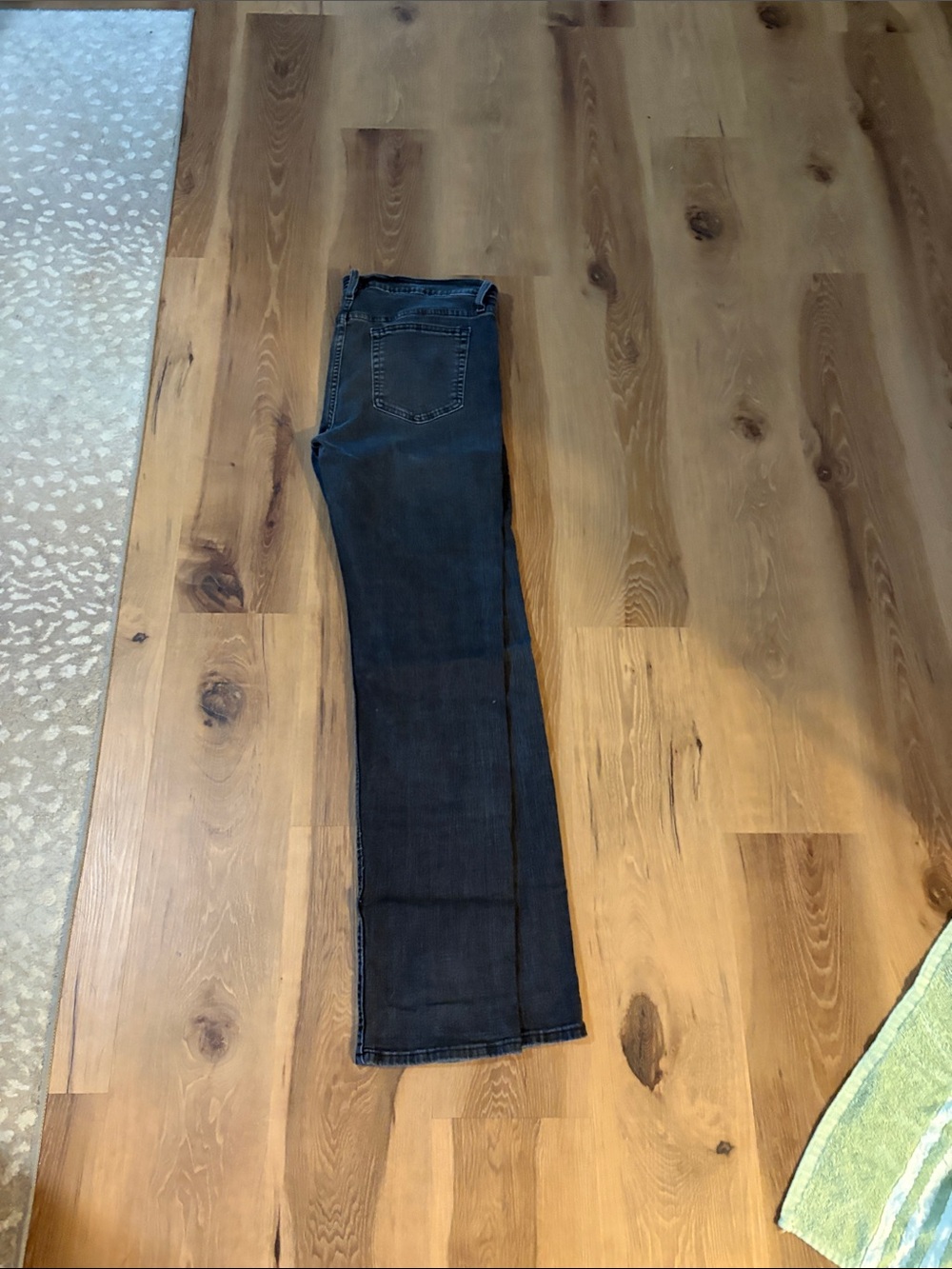 George Black Wash Straight Jeans